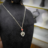 گردنبند نقره love با زنجیر نقره دیپلمات