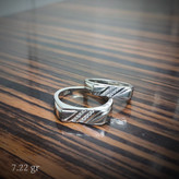حلقه ست نقره کد RD458 کپی طلا