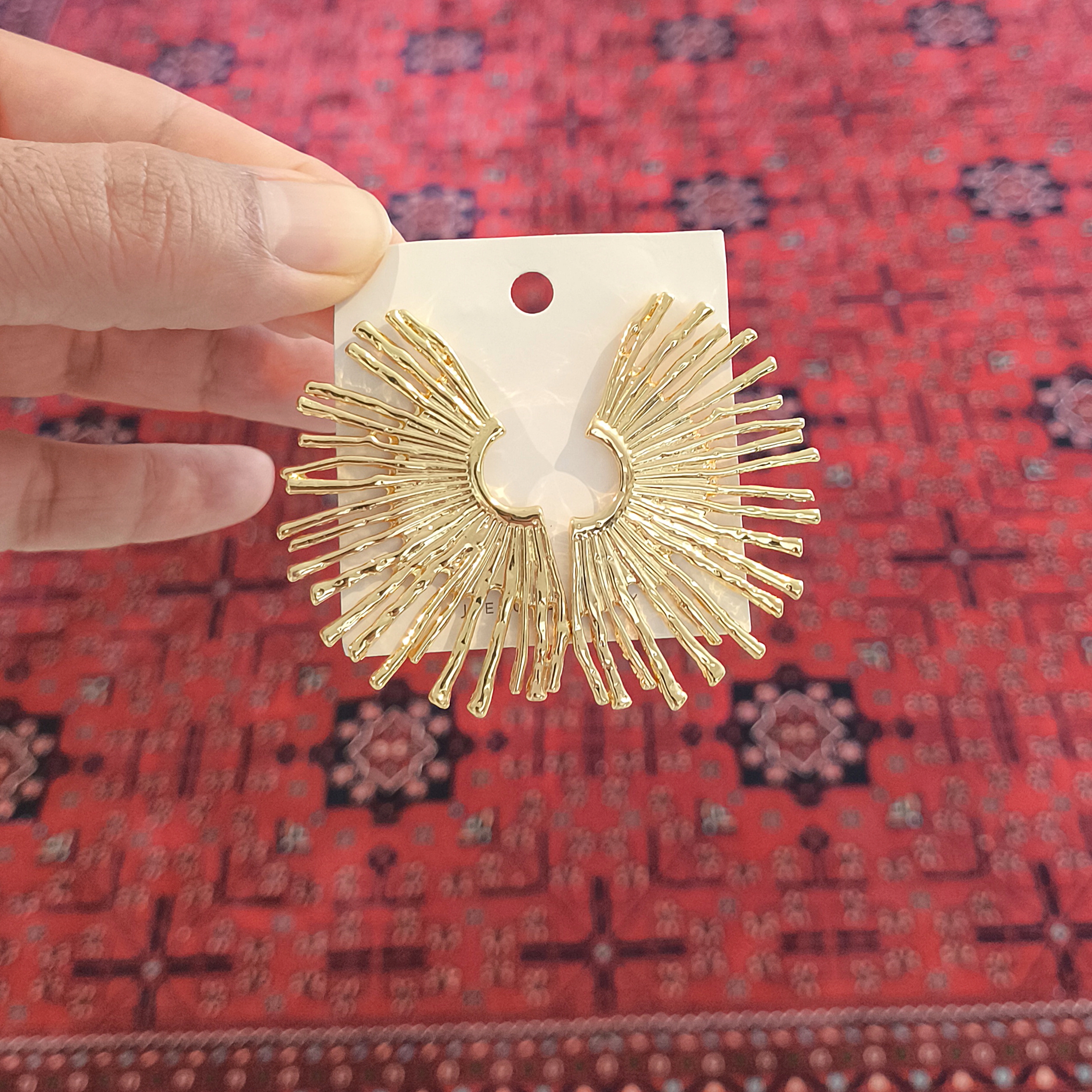 گوشواره فشن مدل خورشید کد F0187