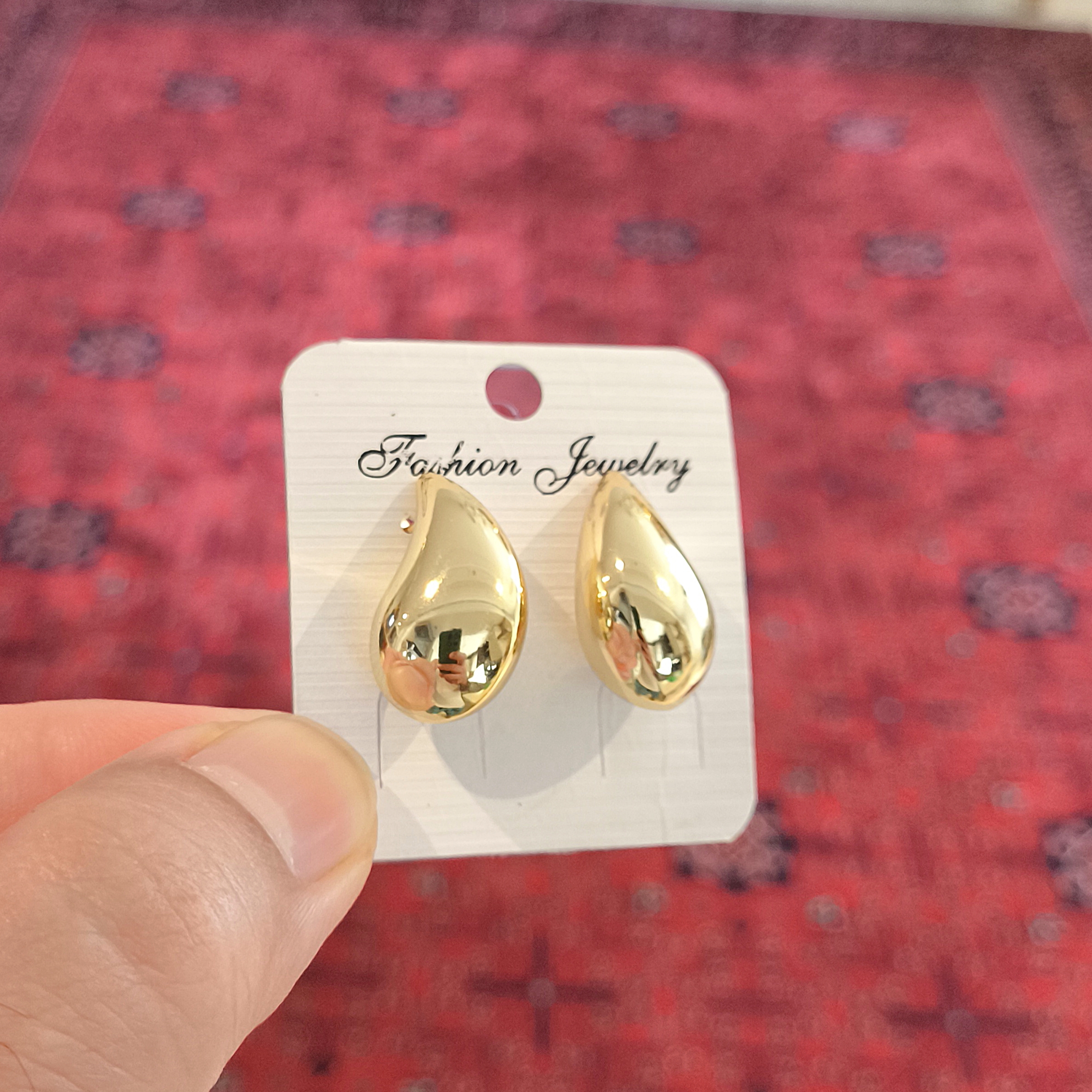 گوشواره اشکی سایز متوسط کد F0176