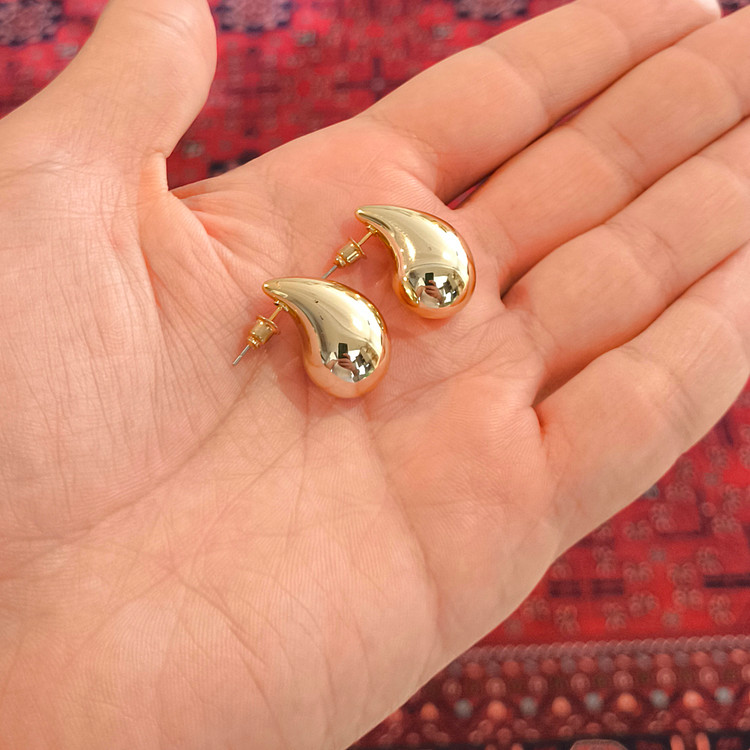 گوشواره اشکی سایز متوسط کد F0176