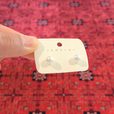 گوشواره میخی مروارید ساده کد F1680