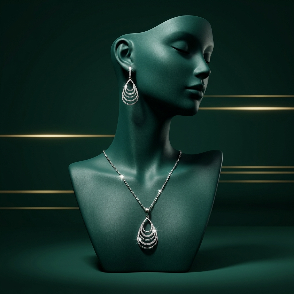 نیم ست استیل طرح بیناتی کد 7488