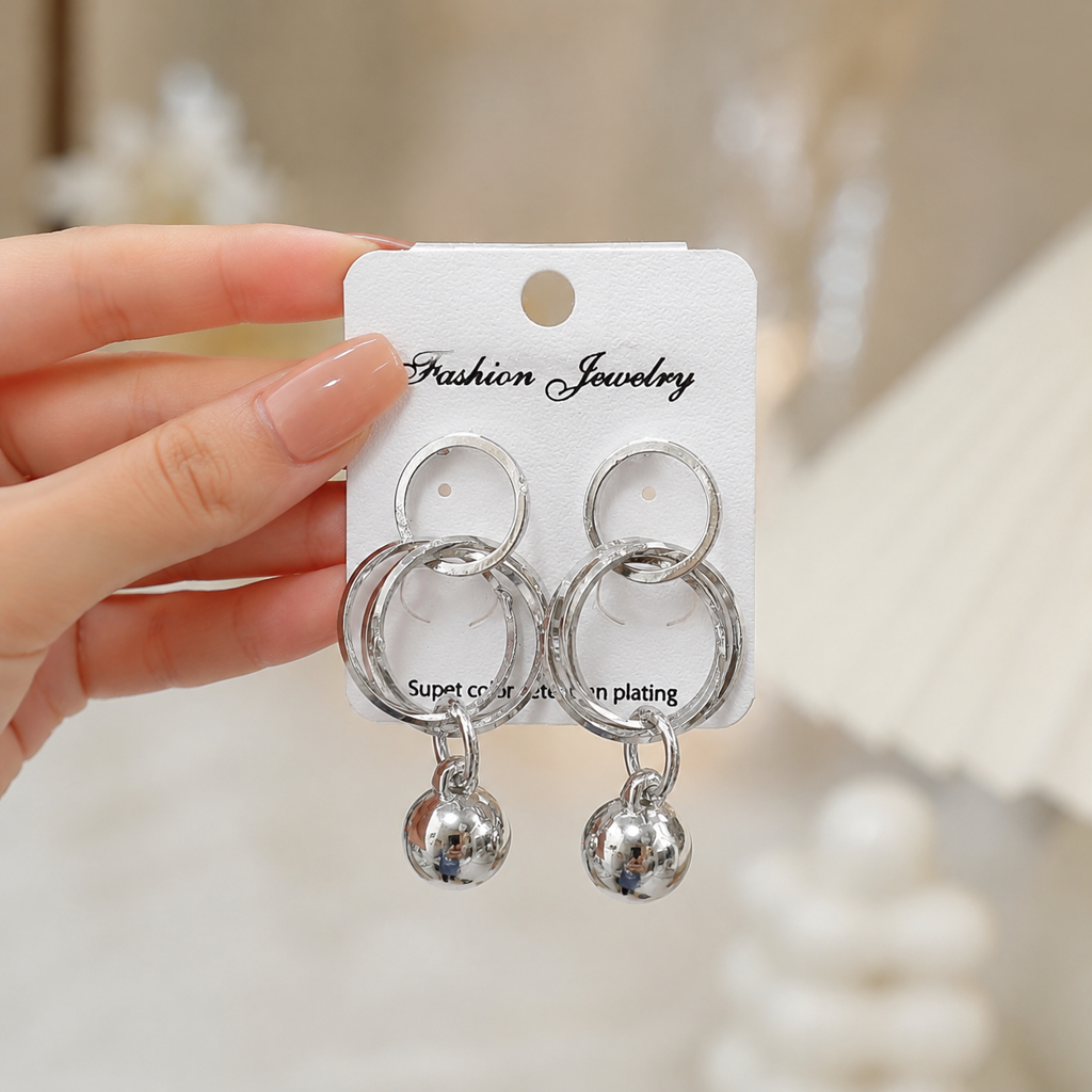 گوشواره حلقه ای آویز