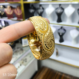 النگو تک پوش ۲سانتی طلا روس سایز ۳ کد A15