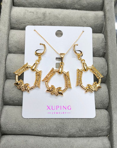 نیم ست ژوپینگ اصل تراش پروانه دار کد xp1390