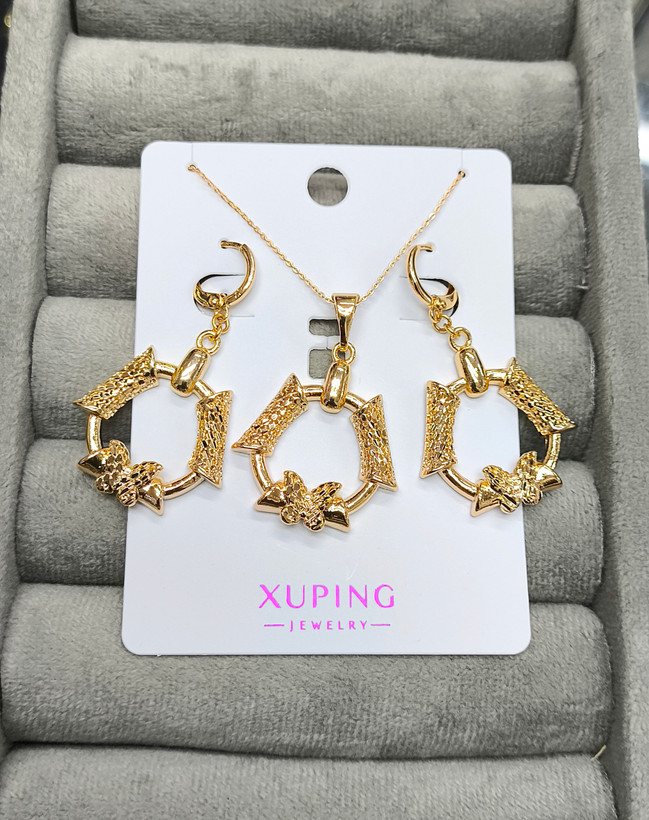 نیم ست ژوپینگ اصل تراش پروانه دار کد xp1390